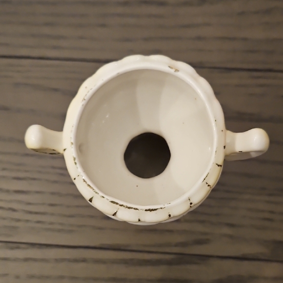 Floral Ceramic Vase with Handles - Vintage - Picture 5 of 13